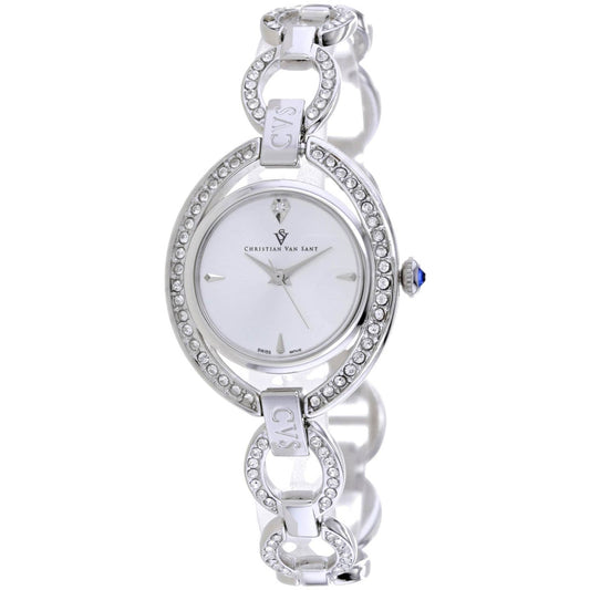 Christian Van Sant Stella Women's Quartz Watch, White Dial