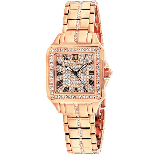 Christian Van Sant Splendeur Women's Quartz Watch, Rose Gold Dial