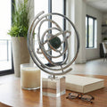 Decorative Object - Black Metal Armillary Statuary, 17 in.