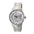 Authentic Heritor Ryder Men's Automatic Skeleton Bracelet Watch, Silver