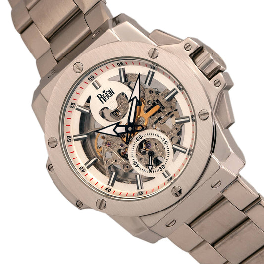 Reign Commodus Men's Automatic Skeleton Bracelet Watch