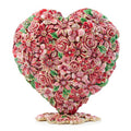 Jay Strongwater Chloe Floral Heart Flower Crystal Enamel Gold-Finished Tabletop Object