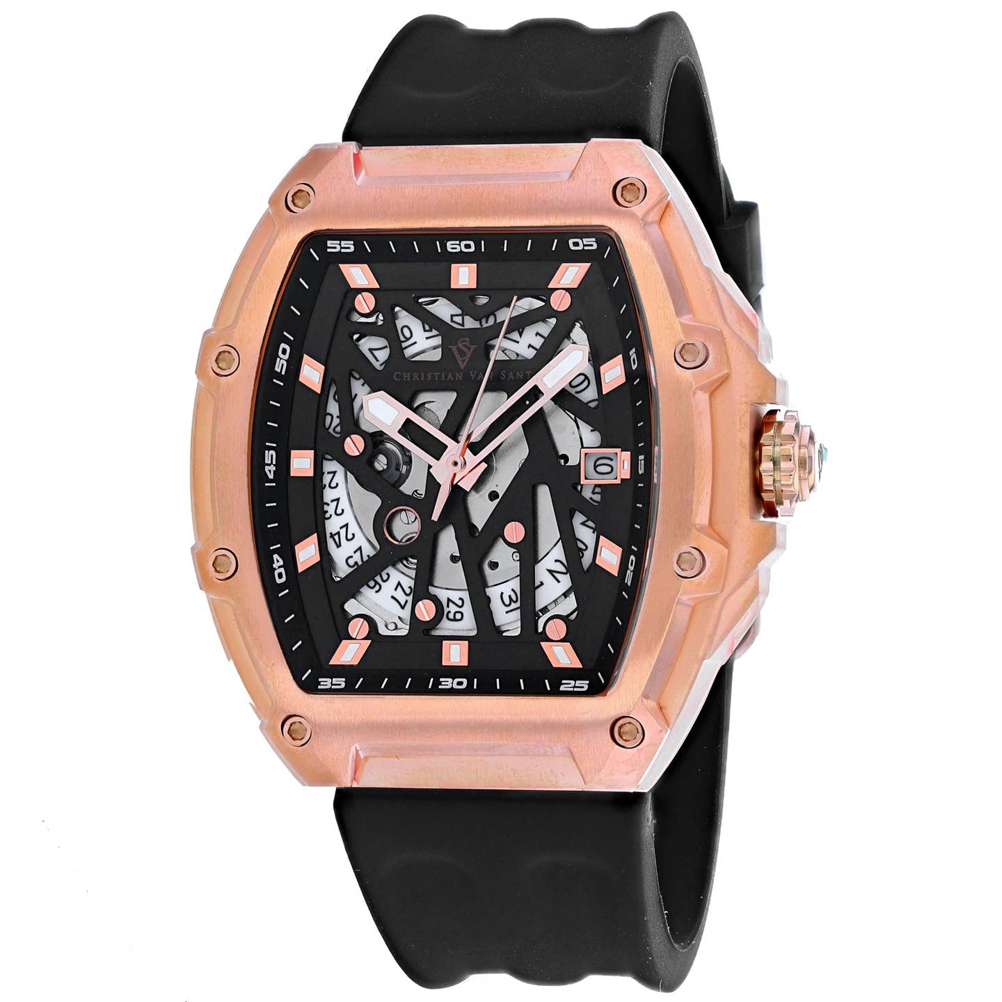 Christian Van Sant Odyssey Men's Automatic Watch, Black Dial