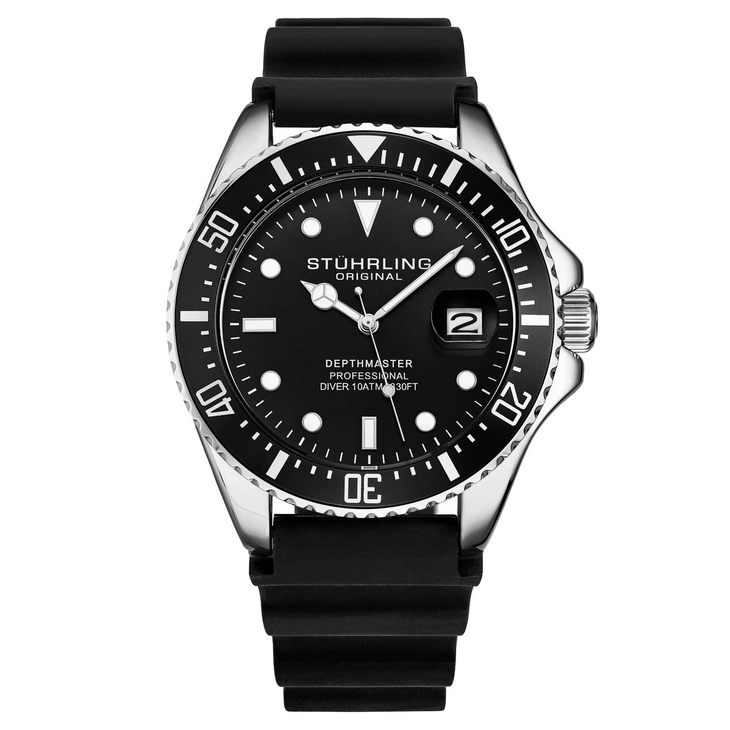 Stuhrling Original Depthmaster Men's Quartz Diver Watch, 42mm