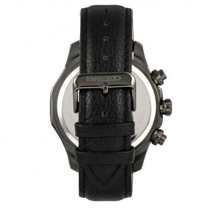 Breed Lacroix Men's Quartz Chronograph Leather Watch
