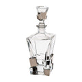 Crack Lead-free crystal Whiskey Decanter, 28 oz.
