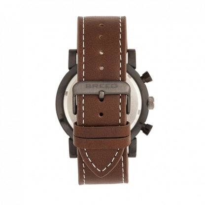 Breed Ryker Men's Quartz Chronograph Date Leather Watch
