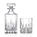 Opera Crystal Whiskey Decanter Set, Decanter: 25 oz.; DOF glasses: 10.25 oz.