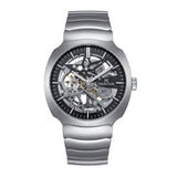 Authentic Heritor Magnus Men's Automatic Skeleton Bracelet Watch, Silver