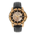 Reign Philippe Men's Automatic Skeleton Leather Watch