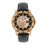 Reign Philippe Men's Automatic Skeleton Leather Watch