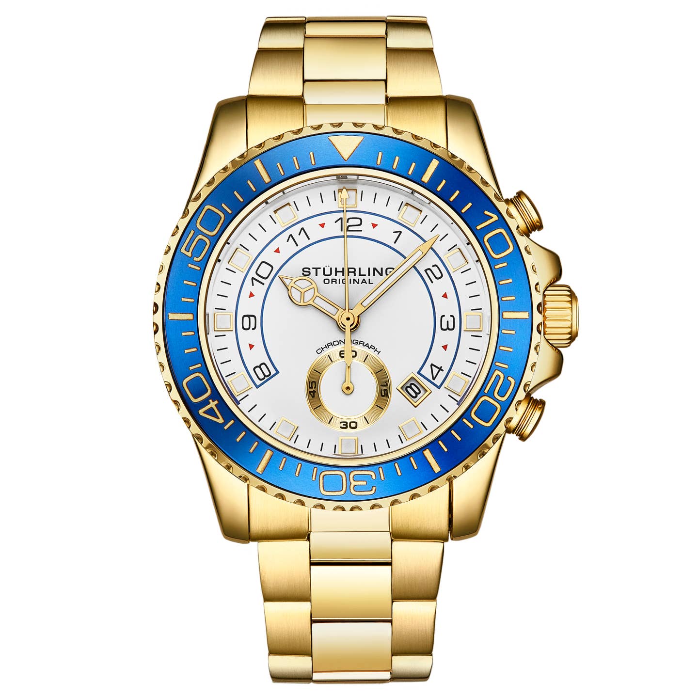 Stuhrling Original Brigadier Men's Quartz Chronograph Watch, 42mm, Style SP53A