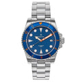 Authentic Heritor Luciano Men's Automatic Diver Date Bracelet Watch, Navy