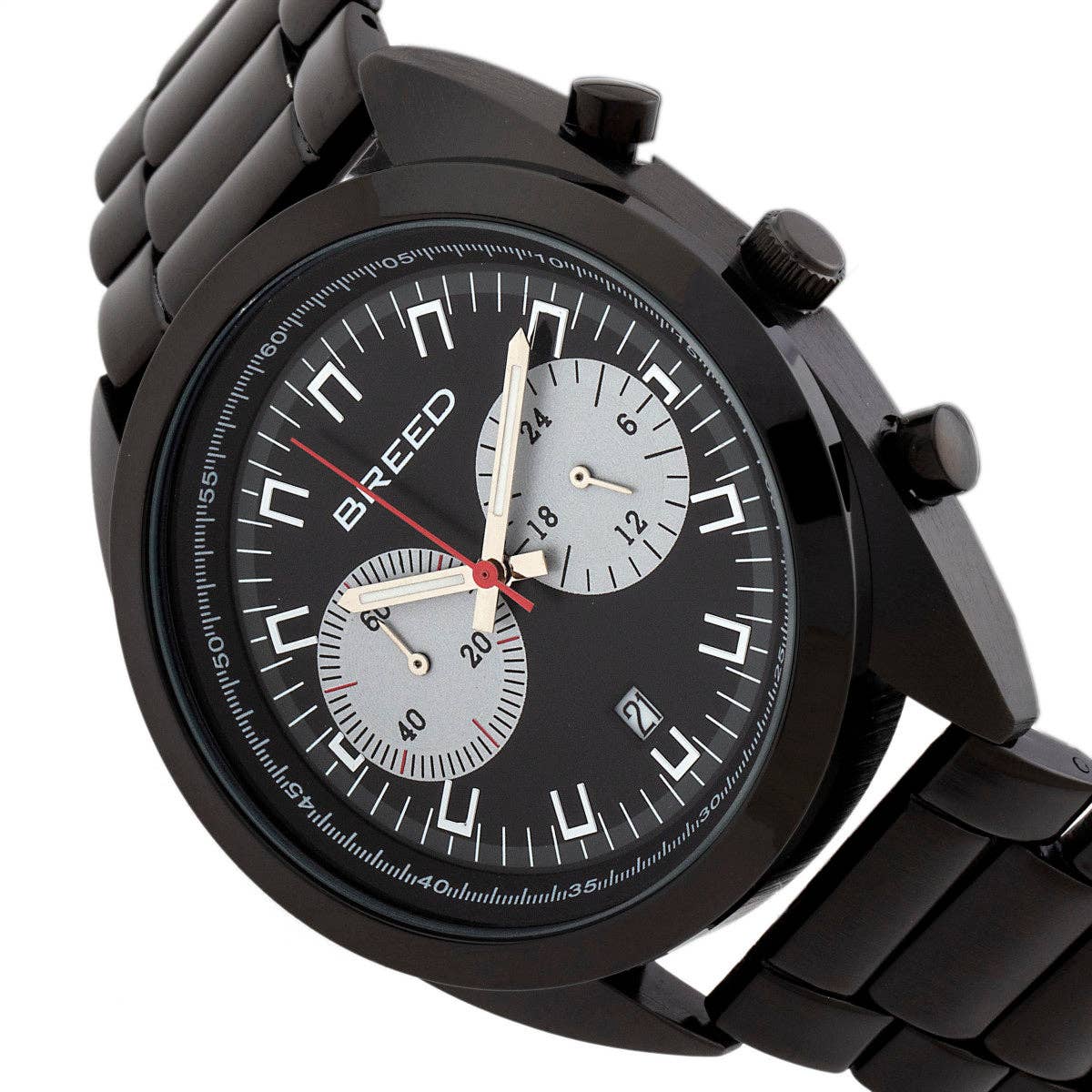 Breed Racer Men's Quartz Chronograph Date Bracelet Watch
