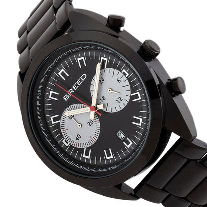 Breed Racer Men's Quartz Chronograph Date Bracelet Watch