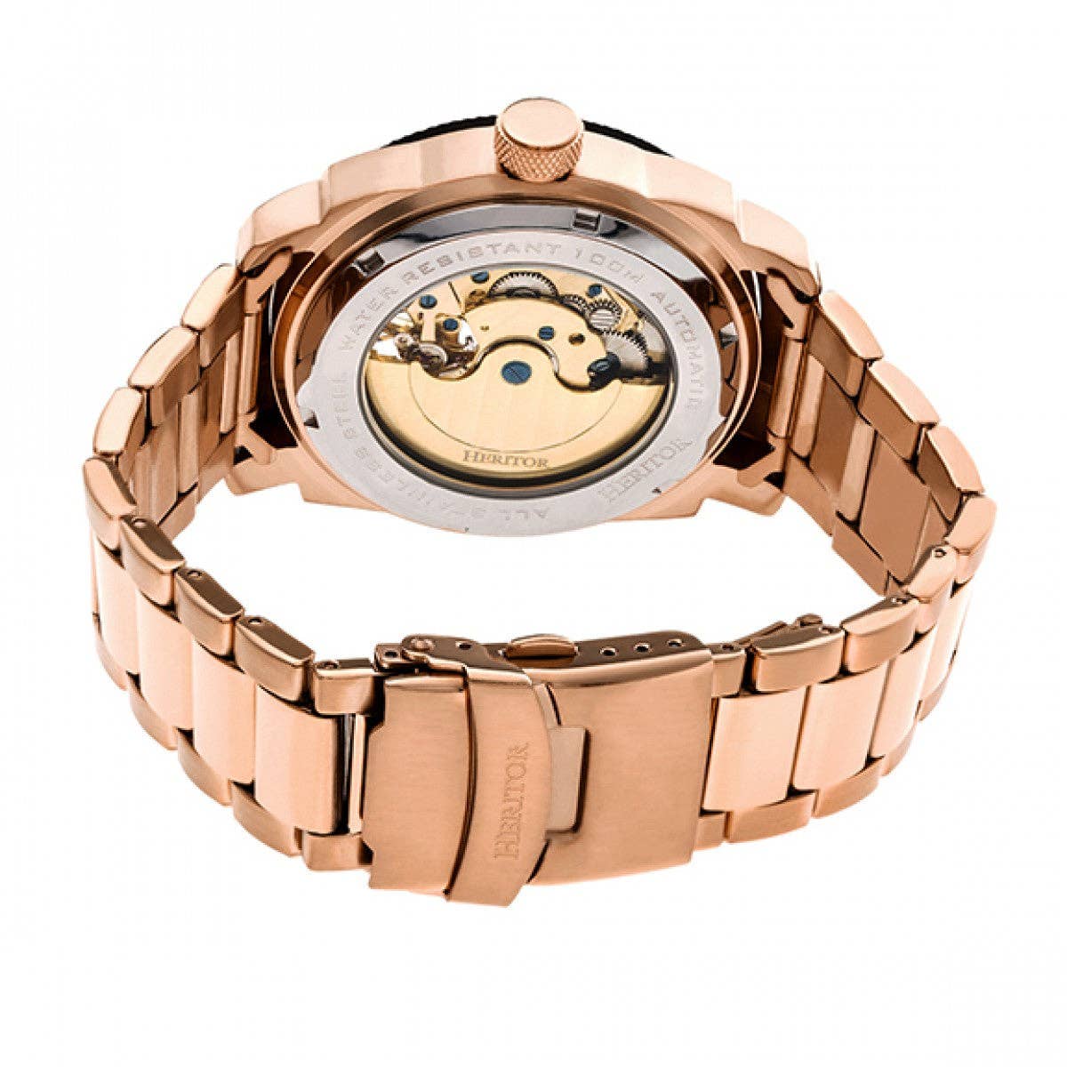 Heritor Helmsley Men's Automatic Semi-Skeleton Bracelet Watch, Style HERHR5004