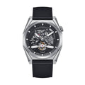Authentic Heritor Amadeus Men's Automatic Semi-Skeleton Leather Watch, Style HERHS3401