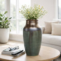 Decorative Vase - Bronze Ceramic Glossy Oversized, 22 in.