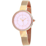 Christian Van Sant Reign Women's Quartz Watch, Pink Dial