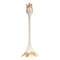 Jay Strongwater Ambrosius Tulip White Candlestick Holder