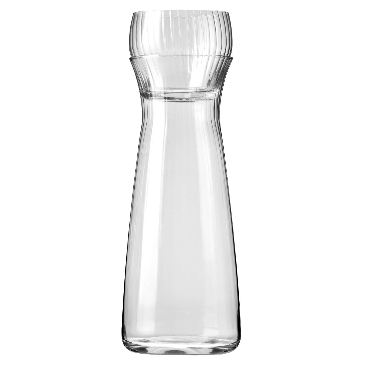Barski Luminous Crystal Bedside Carafe Set, 24 oz. decanter with 6 oz. cup