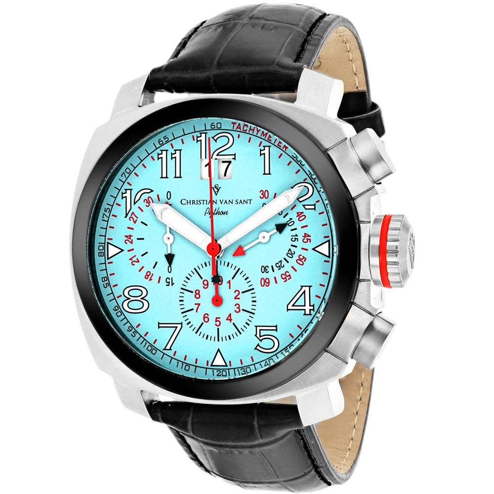 Christian Van Sant Grand Men's Quartz Watch, Blue Dial