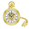 Stuhrling Original Vintage Men's Hand-Wind Pocket Skeleton Watch, 47mm, White Dial
