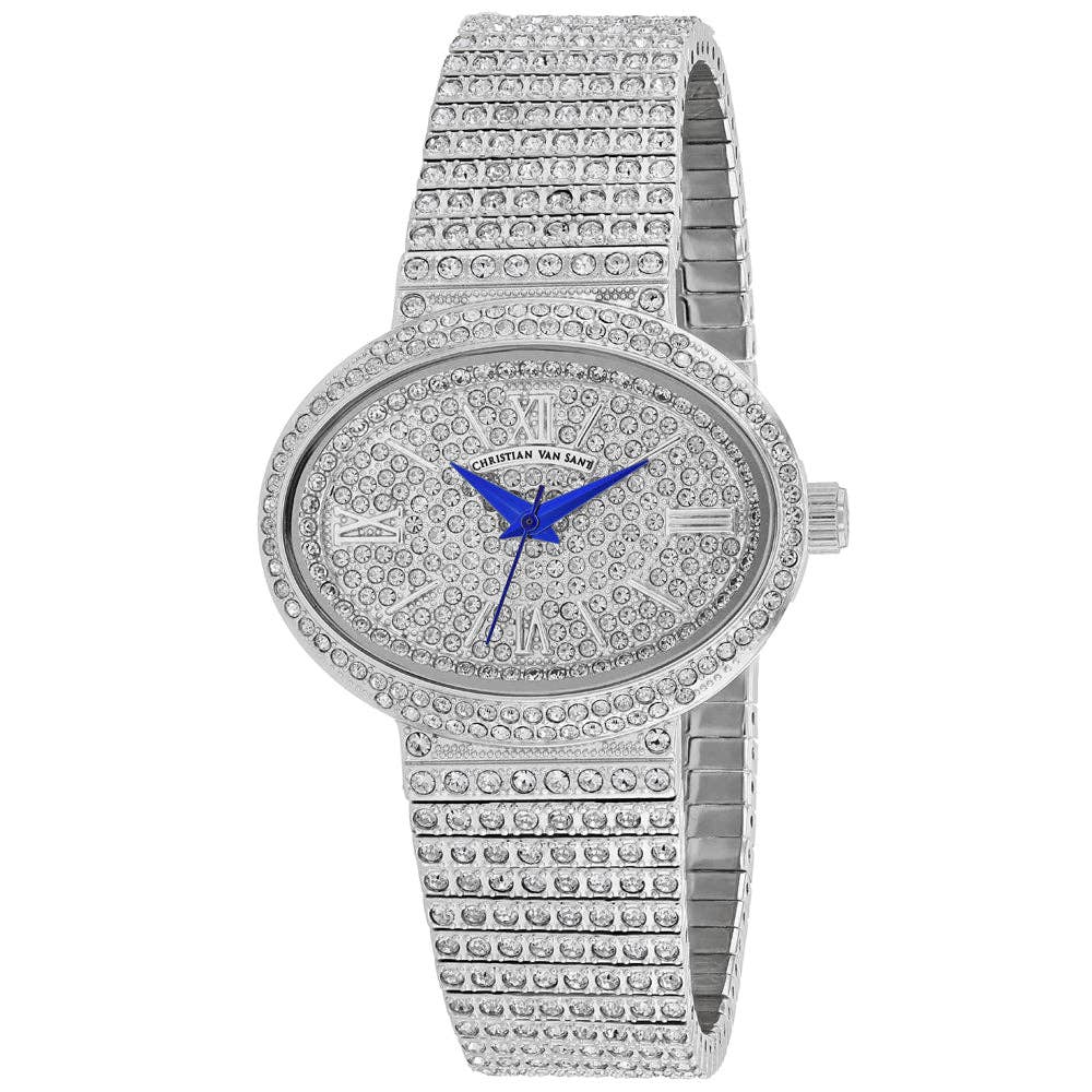 Christian Van Sant Women's Quartz Watch, Silver Dial, CV0250