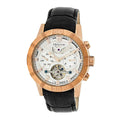 Authentic Heritor Hannibal Men's Automatic Semi-Skeleton Leather Watch, Style HERHR4105