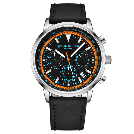Stuhrling Original Monaco Men's Quartz Chronograph Watch, 44mm, Style HCP4E