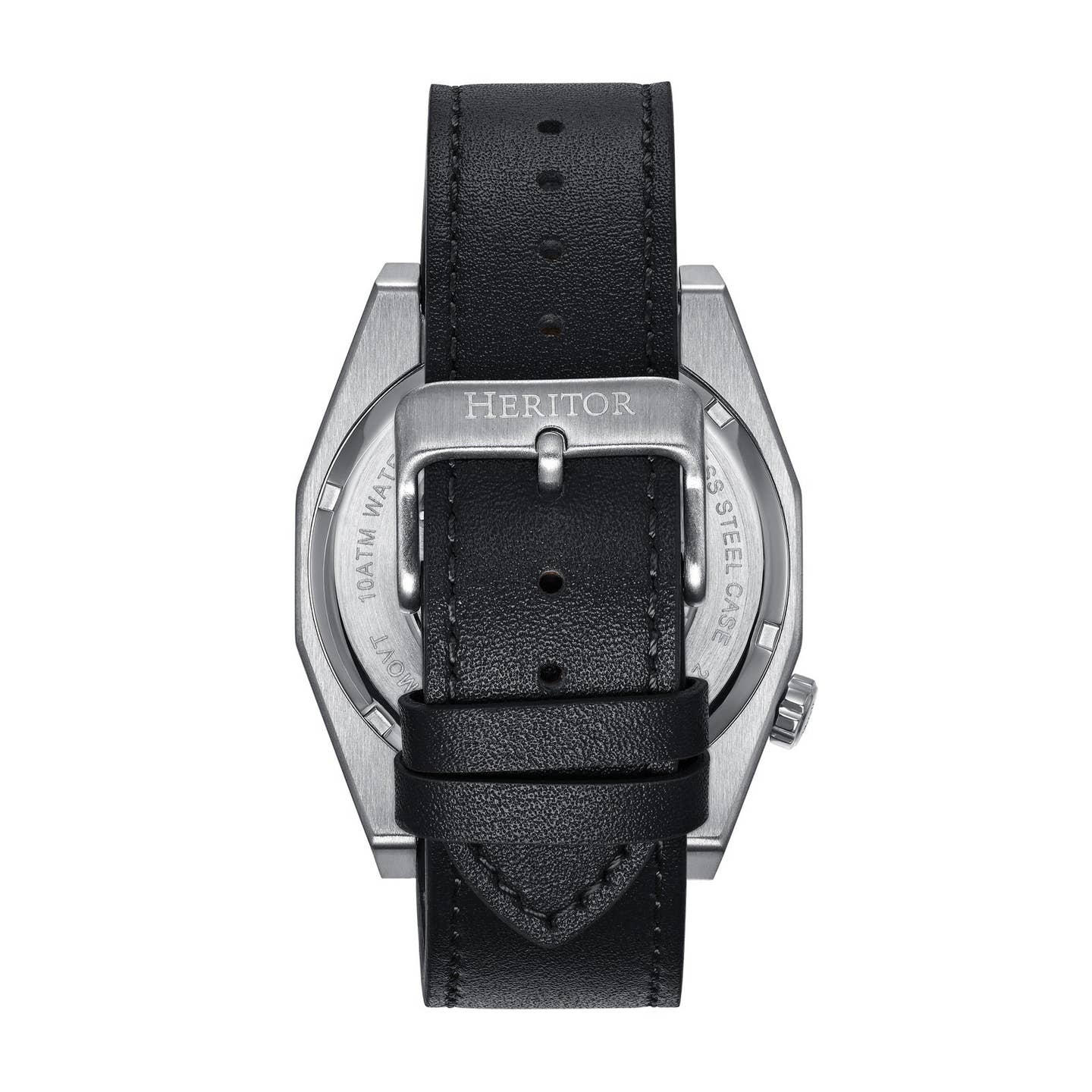 Heritor Amadeus Men's Automatic Semi-Skeleton Leather Watch, Style HERHS3401