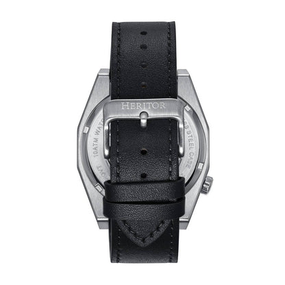 Heritor Amadeus Men's Automatic Semi-Skeleton Leather Watch, Style HERHS3401