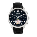 Authentic Heritor Arthur Men's Automatic Semi-Skeleton Leather Watch, Style HERHR7902