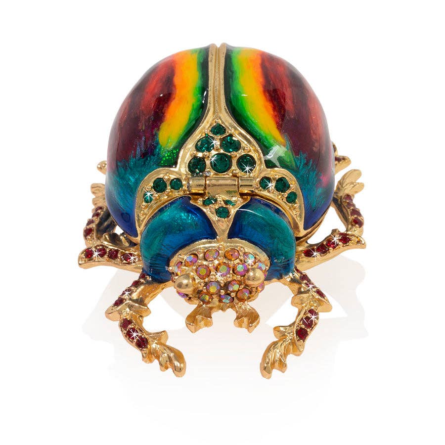 Jay Strongwater Pharaoh Beetle Decorative Box
