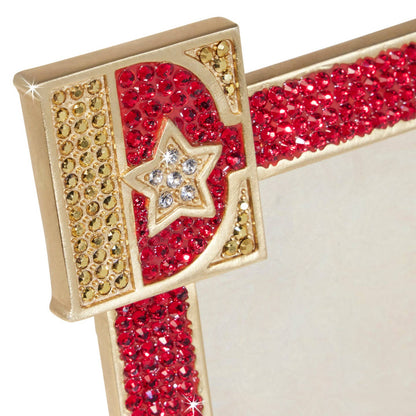 Jay Strongwater Elton John "E" 3" x 4" Crystal Enamel Picture Frame