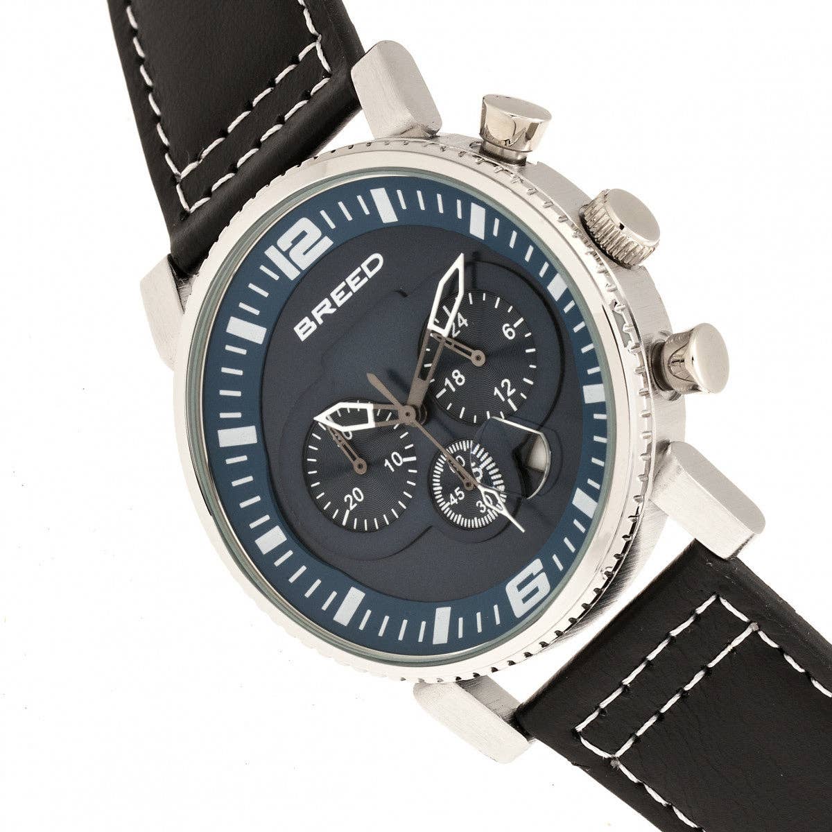 Breed Ryker Men's Quartz Chronograph Date Leather Watch