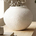 Decorative Bowl - White Earthenware Round Small, 13 in.