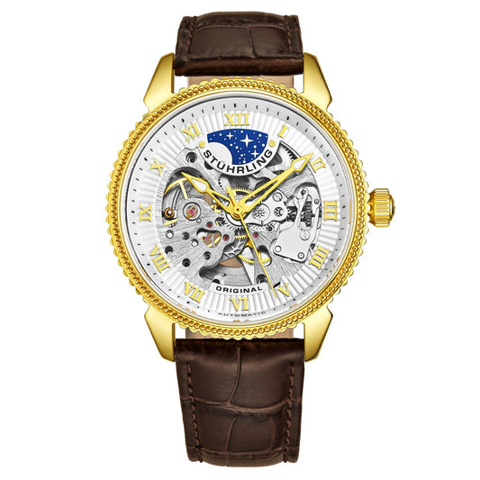 Stuhrling Original Special Reserve 3983 Men's Automatic Skeleton Watch, 40mm, Style XPBPT
