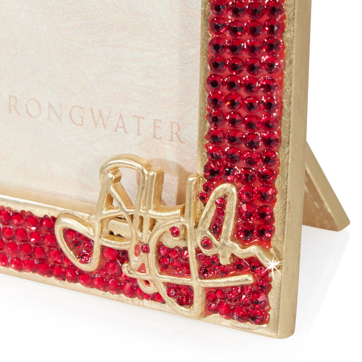 Jay Strongwater Elton John "E" 3" x 4" Crystal Enamel Picture Frame