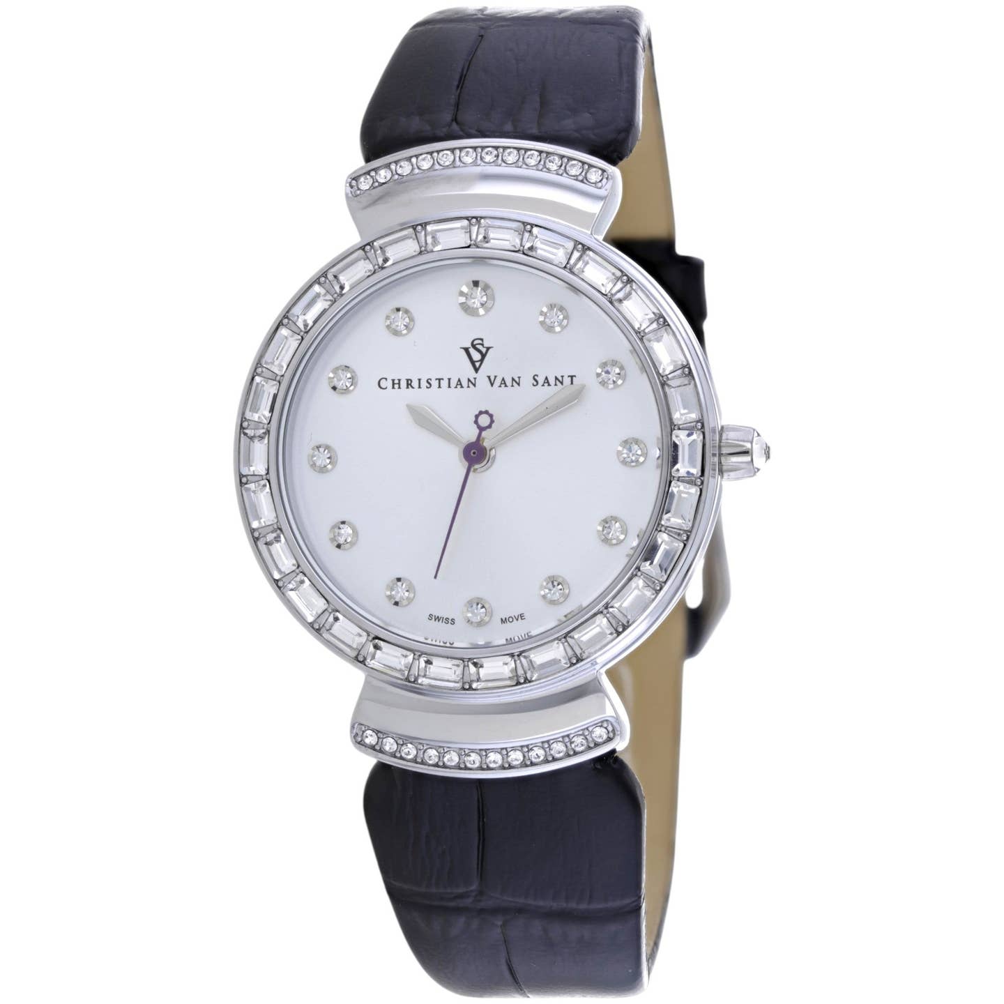 Christian Van Sant Nova Women's Quartz Watch, Silver Dial