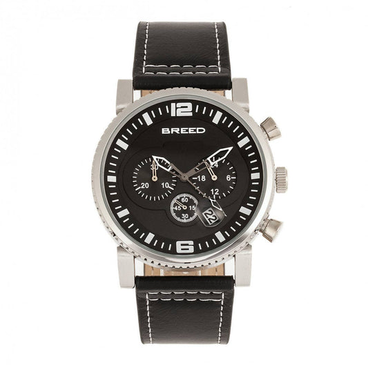 Breed Ryker Men's Quartz Chronograph Date Leather Watch