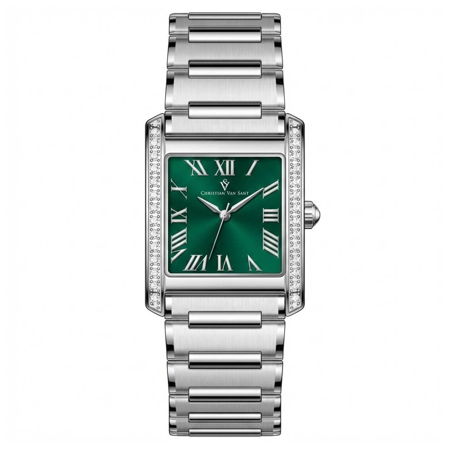 Christian Van Sant Atelier Women's Quartz Watch, Green Dial