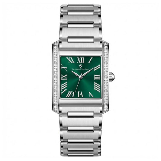 Christian Van Sant Atelier Women's Quartz Watch, Green Dial