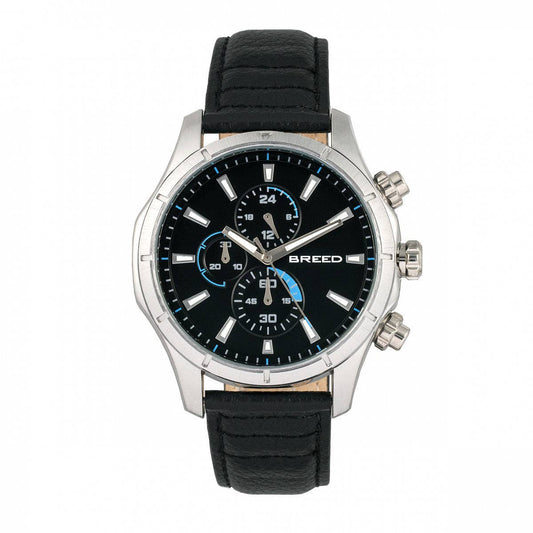 Breed Lacroix Men's Quartz Chronograph Leather Watch