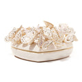 Jay Strongwater Amelia Opal Heart Decorative Box, Gold Butterfly Crystal Enamel Gold-Finished