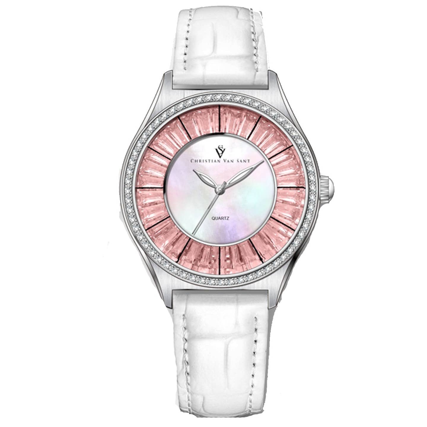 Christian Van Sant Luna Women's Quartz Watch, Mother-of-Pearl Dial