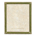 Jay Strongwater Laetitia Stone Edge 8" x 10" Crystal Enamel Picture Frame, Leaf Green