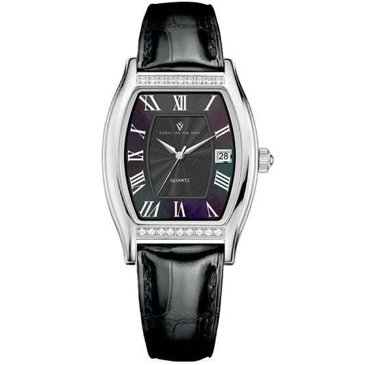 Christian Van Sant Gemma Women's Quartz Watch, Black Dial
