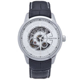 Authentic Heritor Davies Men's Automatic Semi-Skeleton Leather Watch, Style HERHS2501