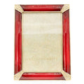 Jay Strongwater Lavinia Pavé 4" x 6" Crystal Enamel Picture Frame, Ruby
